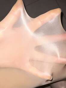 1PC Horse Oil Infused Ultra-Thin Shiny Sexy Tights Women's Solid Black Anti-Snag Non-Slip Pantyhose For Daily & Date Wear - Multicolor - View 3