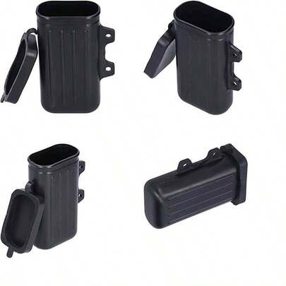 EVGATSAUTO Portaherramientas para Motocicleta, Caja de Herramientas para Motocicleta, Soporte de Reparacin, Contenedor de Botellas, Reemplazo de Plstico ABS para TW200 Trailway 1987-2015