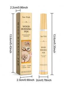 Wood Carving Pen - DIY Wood Carving Pen Tip, Used With A Hot Air Gun To Help Draw Beautiful Lines And Heat More Evenly (Please Carefully Watch The Instructions, This Is Not A Marker Pen). Used To Create Burn Marks On Wood, Works Best With A Hot Air Gun. No Electricity, Cannot Be Powered By Batteries.