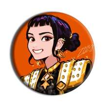 1枚动漫魔女猎人圆形徽章，卡通配饰，背包挂饰，派对小礼物 - 彩色 - 查看 18