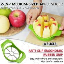 Apple Peeler Corer Slicer, 386 Inch Orbital Pear Peeler, Manual Apple Cutter Tool In 8 Slices For Potato Peach Vegetables And Fruits - 白色 - 查看 2