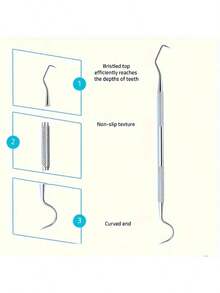 Home Oral Care Set - Includes Stainless Steel Toothbrush, Seamless Dental Floss And Storage Box, Effectively Removes Plaque, Protects Gums, Freshens Breath. - Multicolor - View 6