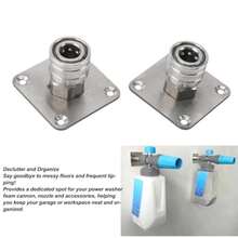CYPNPomya 2 Soportes para Cañón de Espuma para Lavadora a Presión Punta de Boquilla para Lavadora a Presión de Acero Inoxidable Organizador de Montaje en Pared para Conexiones Rápidas deFashion - 213471723 - Ver 4