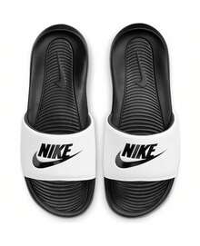 FILA Nike Victory Men's Slide Sandal - Black And White - 黑與白 - 查看 1