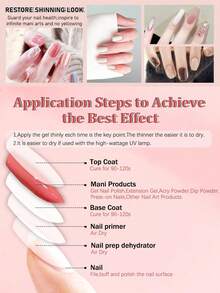 18ML No Wipe Matte Top Coat, Matte Effects Nail Polish,For Home Salon Nail Art DIY - Clear - View 6