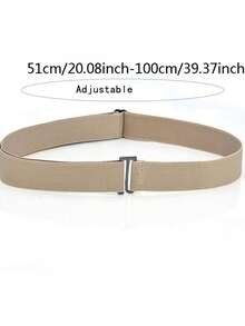 Stretch Invisible Belt Simple Lazy Belt Fat Fat Elastic Belt Buckle-Free Elastic Belt - Multicolor - View 5