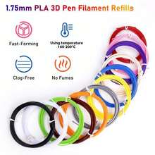 3D Printing Filament PLA 3m * 40 Colours, Total Length: 4724.41 Inches, Replacement Cartridges For 3D Printing Pens, Ideal For DIY Doodling And Artistic Creations. The Perfect Gift For Birthdays, Halloween, Christmas, And Thanksgiving For Both Men And Women. - Multicolor - View 5