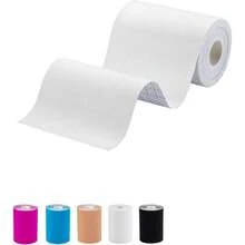 Extra Wide Kinesiology Tape, Pain Relief Anuscle Support For Back Shoulder Ankle Knee, Football Turf Tape For Turf Burn, 4 In X 16.4 Ft, White,39962537 - trắng - Xem 1
