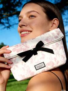 Gucci Floral Cosmetic Bag, Multi-Functional Large Capacity, Easy To Organize, Classify And Store Small Items, Fresh And Retro Style, A Thoughtful Gift Choice For Friends - Multicolor - View 6