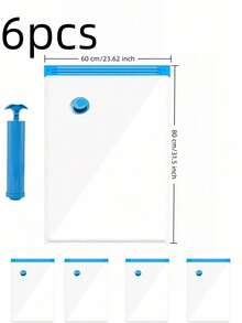 10pcs Transparent Vacuum Compression Storage Bags - Vacuum Clothes Travel Storage Bags, Lightweight Travel Dust Bags, Wardrobe Storage Bags, Luggage Organizer Bags. High-Quality Vacuum Storage Bags With Pump, Suitable For Travel Essentials, Clothes, Bedding, Blankets, Etc. Portable Vacuum Compression Bags, No Electricity Required. Home Decor, Bedroom Decor - Multicolor - View 30