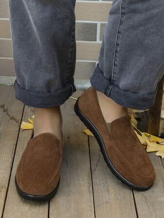 Pantuflas de mocasín para hombres con espuma de memoria, zapatillas de estar por casa cálidas y para uso interior y exterior