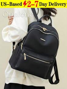 Malist Flower Embroidery Functional Backpack For Women, Business Casual Commuting Travel Backpacks, Cute Multi-Compartment Versatile Computer Daypack, Portable Campus School Bag For Junior High School And College Students, School Backpack, Elementary School, Middle School, High School, Back To School Bags, Waterproof, Lightweight, Classic Casual, Suitable For Teen Girls Women College Students, Teacher, Perfect For Back To School, First Day Of School, Middle School, High School - Nhiều màu - Xem 1