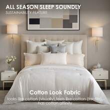 Comfortable And Luxurious Down Comforter Instead Of White Duvet Core, Quilted And Fluffy, Suitable For All Seasons, Suitable For Families, Hotels, Homestays, 2026 New Year Gift (Only One Bed Duvet Core) - trắng - Xem 2