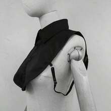 One Size Fake Shirt Collar Dickey For Women, Detachable Button-Up Collar For Layered Outfit Styling - Màu xanh nhạt - Xem 2