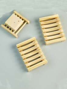 Wooden Soap Dish, Shower Soap Rack, Self-Draining Soap Holder, Bathroom Soap Tray, Suitable For Handmade Soap - Multicolor - View 5