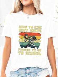 New 2026 Printed T-Shirt, Made From 100% Pure Cotton, Soft And Breathable Fabric. Unisex Design For Men And Women, Comfortable For Everyday Wear And Various Occasions. - 白色 1 - 查看 3