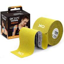 Kinesiology Tape 10 Inches Precut, 20 Strips, Cotton Elastic Athletic Tape Latex Free, 2in X 16ft, Yellow,39961002 - 黃色 - 查看 1