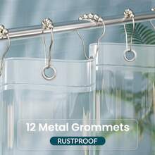 Clear Shower Curtain Liner Clear Sower Curtain Liner Plastic Sower Liner PEVA 72 X 72 Ligweig Of Sower Curtains  Batroom Wit S And Rustproof Gromme - Trong sáng - Xem 3