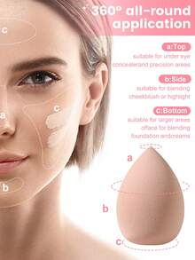 50pcs Combination Makeup Tool Set, Eye Shadow Brush And Eyebrow Brush & Basic Brush And Powder Makeup Brush & Blush Brush And Concealer Brush And Highlighter Brush Ultra Soft Advanced Synthetic Hair For Daily Facial Makeup - Multicolor - View 10