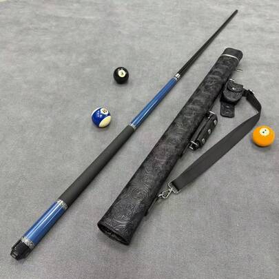 58.6 Inch Billiards Cue & Case Set - 12.5mm Tip Pro-Grade For Club Games/Tournaments, Ideal Holiday Gift For Billiard Lovers