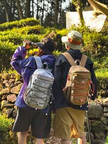 时尚女士休闲背包 - 适合校园、旅行和户外探险 | 轻便、大容量、时尚，适合徒步、露营、骑行、假日远足，值得拥有的背包 - 彩色 - 查看 6