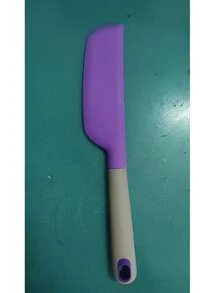 1pc Extra Large Silicone Cake Spatula - Heat Resistant, Non-Stick And Flexible Kitchen Tool, Suitable For Cooking, Baking, Mixing And Scraping, Silicone Jam Mixing Scraper Cake Cream Large Spatula Baking Kitchen Baking Tool - Multicolor - View 9