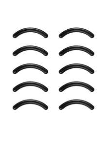 10pcs/11pcs Stainless Steel Eyelash Curler, Wide Mouth Design For Long-Lasting Curl, Professional Makeup Artist Essential Tool - Silver - View 8