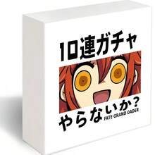 Fate Grand Order 10 Consecutive Gacha White Rectangular Box With Anime Character Illustration - Decorative Gacha Game Promotion Box For FGO Fans, Stylish Printed Design Collectible Box - 白色 - 查看 6