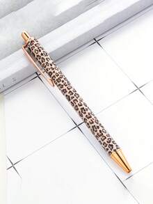 Süßer Leoparden-Muster Kugelschreiber-Set, mit Einziehfunktion, minimalistischer bedruckter Stift, geeignet für Journaling und als Geschenk, toll für Hochzeiten, Valentinstag - Verschiedenfarbig - Übersicht 8