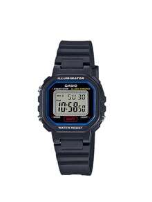 Reloj multifuncional Casio con bloque de construcción luminoso, diseño compacto y retro, correa de silicona de resina, estilo para mujer/estudiante, cómodo y versátil, regalo ideal para graduación