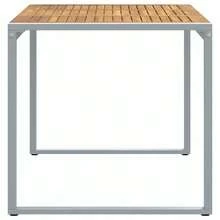 vidaXL Mesa de jardim para refeições cinza 140 x 80 x 75 cm - Cinza - Ver 6