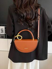 Niche Design Women's Handbag, Fashionable Retro High-Quality Textured Messenger Bag, Solid Color Versatile Underarm Saddle Bag, Casual And Versatile Style, Suitable For Daily Outings, Travel, And Office Workers Commuting,Women's Fashionable Solid Color Handbag Casual Versatile Crossbody Bag For Daily Commuting Party Date Shopping High-End Commuter Bag,Purse,Purses And Bags Women,Tote Bag,Brown Purse,Carteras Para Mujer,Pink Purse,Bolsos Para Mujer,Crossbody Bags For Women,Totes Bags For Women,Orange Purse,Cartera Para Mujer Elegante,Hand Bags For Women,Shoulder Bags,Purse,Purses And Bags Women,Tote Bag,Bags For Women,Brown Purse,Carteras Para Mujer,Pink Purse,Bolsos Para Mujer,Crossbody Bags For Women,Tote Bags For Women,Cartera Para Mujer Elegante,Purse For Woman,Pumpkin,Autumn,Halloween,Fall,Christmas,Thanksgiving,Festival,Cyber Monday,Holiday,Gift,New Year,Snow,Winter,Warm,End-Of-Year,Party - 彩色 - 查看 4