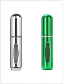 1个/2个/3个/4个/5个装 5毫升便携式迷你香水可填充喷雾瓶，配有香水泵头，适合旅行和户外使用