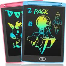 2 Pack LCD Writing Tablet For Kids, Electronic Drawing Pad And Doodle Board For Ages 3-12, Birthday And Christmas Gifts For Boys And Girls,Back To School Gift Drawing Board (Pink & Blue) - Multicolor - View 9