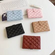 Rhombus Pattern Passport Cover, Travel Passport Holder, Matte Transparent Card Case Passport Protector Organizer