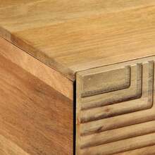 vidaXL Tavolo basso marrone 80x50x40 cm in bois de manguier massiccio - Castano - Visualizzare 6