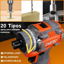 Atornillador inalámbrico dos posiciones color naranja de 1/4' 16V - Naranja - Ver 5