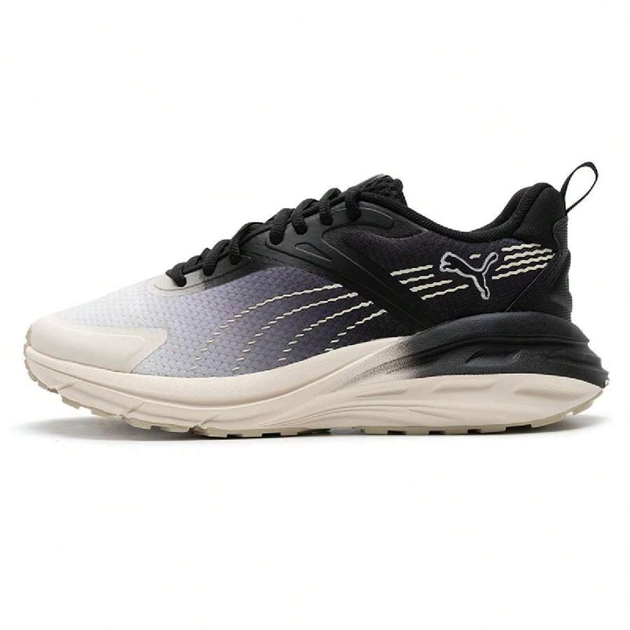 Puma أحذية الجري الخفيفة للخريف والشتاء، أحذية رياضية كاجوال يونيسكس، الطراز 39523505 - أبيض/أسود - مشاهدة 1