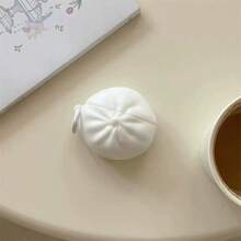 可爱硅胶饺子造型保护套，带钥匙扣，兼容苹果第一代和第二代充电盒