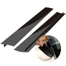 25-Inch Silicone Cooktop Gutter Cover - Waterproof, Grease-Proof And Easy To Clean - Black - View 1