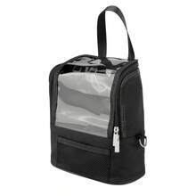 1pc Large Black Shoulder Strap Makeup Brush Storage Bag, Makeup Brush Holder, Vertical Makeup Brush Rack, Professional Travel Makeup Bag With Shoulder Strap And Adjustable Compartments - Multicolor - View 10