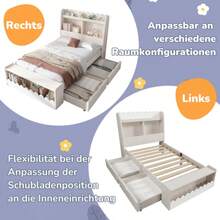 Kids Bed Frames, Headboards & Footboards - 90cm*200cm - View 5