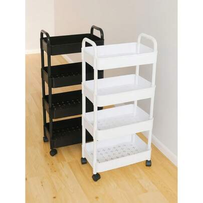 5/4/3 Estantería con ruedas de 5/4/3 niveles, organizador de ropa interior, tubos gruesos, uso pesado, estantes multinivel, adecuado para cocina, dormitorio y campamento al aire libre, material de plástico duradero, carrito de almacenamiento multiusos | Unidad de estantería moderna y elegante | Estantería de almacenamiento resistente y duradera, ideal para regalos de Halloween y Navidad