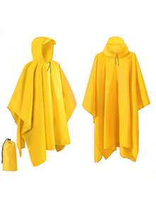 3-In-1 Poncho Style Rain Poncho, Suitable For Adults Outdoor Hiking, Climbing, Cycling, Lightweight And Portable, Multi-Functional. Lightweight And Portable, Multi-Functional And Practical, Windproof And Rainproof, Breathable And Comfortable, Quick To Store, Fashionable Appearance. - Multicolor - View 29