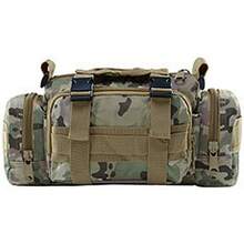 Bolsa de Cintura Impermeable de Gran Capacidad y Múltiples Capas, Adecuada para Equipo de Pesca, Conjunto de Camping Multifuncional - Color digital de la selva - Ver 1