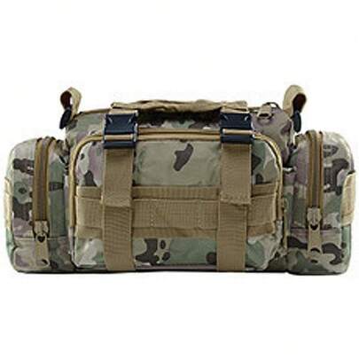 Bolsa de Cintura Impermeable de Gran Capacidad y Múltiples Capas, Adecuada para Equipo de Pesca, Conjunto de Camping Multifuncional