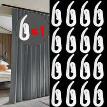 60/120/240/500 White Curtain Hooks, Curtain Roller Sliders, 0.47*1.14 Inch,Sturdy,Durable,Easy To Install,Suitable For Shower Curtain Clips And Pleated Track Hooks. - White - View 13