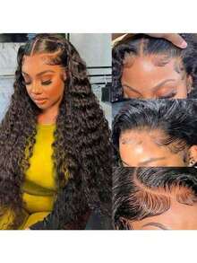 28 Inch Black Natural Wavy Cornrow Wigs With Bangs, High Temperature Fiber, Adjustable Cap For Beginners - Natural & Black - View 2