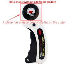 Dao cắt xoay 45mm, 5 lưỡi thay thế, tay cầm tiện dụng có khóa, thích hợp cho vải, da, đồ thủ công, may vá, ch quilting, dao cắt vải xoay hiện đại dùng trong gia đình - Phù hợp cho cả người thuận tay trái và tay phải (Màu hồng) - Nhiều màu - Xem 14