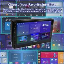 7 Inch 2 Din 2+64G Android 14 Car Radio With Wireless CarPlay & Android Auto, FM Radio, Steering Wheel Control, Multi-Language Audio System Head Unit - 2+64G+CarPlay+Camera - View 5